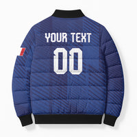Custom France 2026 World Football Bomber Puffer Jacket Les Bleus Go 3rd Champions