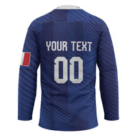Custom France 2026 World Football Hockey Jersey Les Bleus Go 3rd Champions