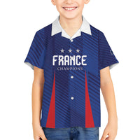 Custom France 2026 World Football Kid Hawaiian Shirt Les Bleus Go 3rd Champions
