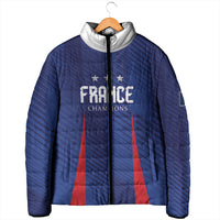 Custom France 2026 World Football Padded Jacket Les Bleus Go 3rd Champions