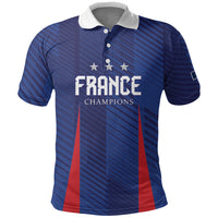 Custom France 2026 World Football Polo Shirt Les Bleus Go 3rd Champions
