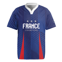 Custom France 2026 World Football Rugby Jersey Les Bleus Go 3rd Champions