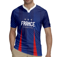 Custom France 2026 World Football Rugby Jersey Les Bleus Go 3rd Champions