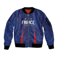 Custom France 2026 World Football Sleeve Zip Bomber Jacket Les Bleus Go 3rd Champions