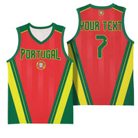 Custom Portugal 2026 World Football Basketball Jersey Selecao das Quinas