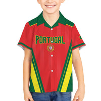 Custom Portugal 2026 World Football Kid Hawaiian Shirt Selecao das Quinas