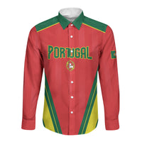 Custom Portugal 2026 World Football Long Sleeve Button Shirt Selecao das Quinas