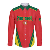 Custom Portugal 2026 World Football Long Sleeve Button Shirt Selecao das Quinas