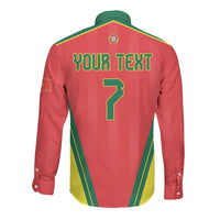 Custom Portugal 2026 World Football Long Sleeve Button Shirt Selecao das Quinas