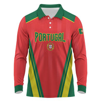 Custom Portugal 2026 World Football Long Sleeve Polo Shirt Selecao das Quinas