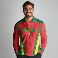 Custom Portugal 2026 World Football Long Sleeve Polo Shirt Selecao das Quinas