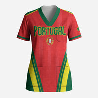 Custom Portugal 2026 World Football Scrub Top Selecao das Quinas