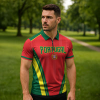 Custom Portugal 2026 World Football Zipper Polo Shirt Selecao das Quinas