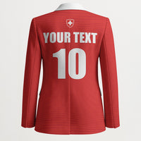 Custom Switzerland 2026 World Football Blazer Rossocrociati Go Champions
