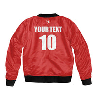 Custom Switzerland 2026 World Football Bomber Jacket Rossocrociati Go Champions