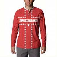 Custom Switzerland 2026 World Football Button Sweatshirt Rossocrociati Go Champions