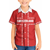 Custom Switzerland 2026 World Football Kid Hawaiian Shirt Rossocrociati Go Champions