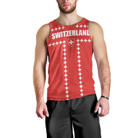 Custom Switzerland 2026 World Football Men Tank Top Rossocrociati Go Champions