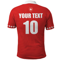 Custom Switzerland 2026 World Football Polo Shirt Rossocrociati Go Champions