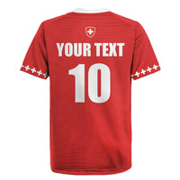 Custom Switzerland 2026 World Football Rugby Jersey Rossocrociati Go Champions