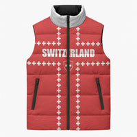 Custom Switzerland 2026 World Football Sleeveless Puffer Jacket Rossocrociati Go Champions