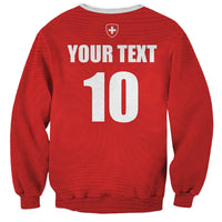 Custom Switzerland 2026 World Football Sweatshirt Rossocrociati Go Champions