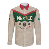 Custom Mexico World Football Long Sleeve Button Shirt El Tri 2026 Copa del Mundo