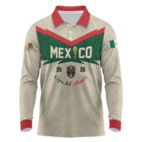 Custom Mexico World Football Long Sleeve Polo Shirt El Tri 2026 Copa del Mundo