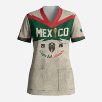 Custom Mexico World Football Scrub Top El Tri 2026 Copa del Mundo