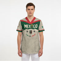 Custom Mexico World Football Scrub Top El Tri 2026 Copa del Mundo