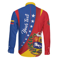 Personalized Venezuela Family Matching Off The Shoulder Long Sleeve Dress and Hawaiian Shirt Dios y Federacion Curve Star - Wonder Print Shop