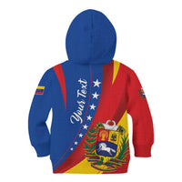 Personalized Venezuela Kid Hoodie Dios y Federacion Curve Star - Wonder Print Shop