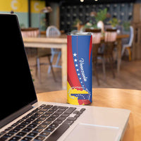 Personalized Venezuela Skinny Tumbler Dios y Federacion Curve Star - Wonder Print Shop