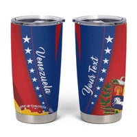 Personalized Venezuela Tumbler Cup Dios y Federacion Curve Star - Wonder Print Shop
