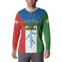 Personalized Equatorial Guinea Button Sweatshirt Unidad Paz Justicia - Wonder Print Shop