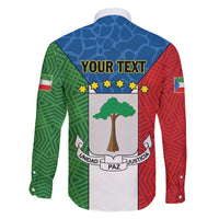 Personalized Equatorial Guinea Family Matching Short Sleeve Bodycon Dress and Hawaiian Shirt Unidad Paz Justicia - Wonder Print Shop