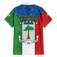 Personalized Equatorial Guinea Hawaiian Shirt Unidad Paz Justicia - Wonder Print Shop