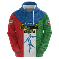 Personalized Equatorial Guinea Hoodie Unidad Paz Justicia - Wonder Print Shop