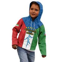 Personalized Equatorial Guinea Kid Hoodie Unidad Paz Justicia - Wonder Print Shop