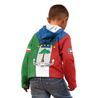 Personalized Equatorial Guinea Kid Hoodie Unidad Paz Justicia - Wonder Print Shop