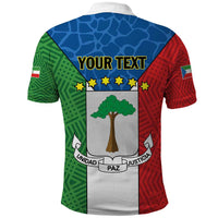 Personalized Equatorial Guinea Polo Shirt Unidad Paz Justicia - Wonder Print Shop