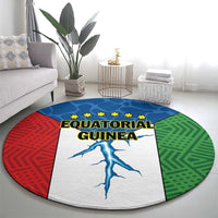 Equatorial Guinea Round Carpet Unidad Paz Justicia