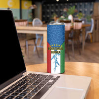Personalized Equatorial Guinea Skinny Tumbler Unidad Paz Justicia - Wonder Print Shop