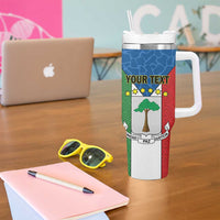 Personalized Equatorial Guinea Tumbler With Handle Unidad Paz Justicia - Wonder Print Shop