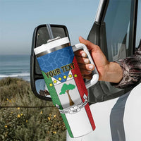 Personalized Equatorial Guinea Tumbler With Handle Unidad Paz Justicia - Wonder Print Shop