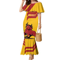 Personalized Spain Family Matching Mermaid Dress and Hawaiian Shirt Spanish Fighting Bull - Wonder Print Shop