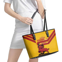 Spain Leather Tote Bag Spanish Fighting Bull - Wonder Print Shop