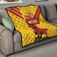 Spain Quilt Spanish Fighting Bull - Wonder Print Shop