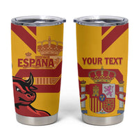 Personalized Spain Tumbler Cup Spanish Fighting Bull - Wonder Print Shop