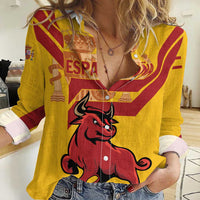 Personalized Spain Women Casual Shirt Spanish Fighting Bull - Wonder Print Shop